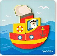 Woody Puzzle Baby - loďka