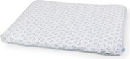 CEBA Housse pour matelas à langer doux 2pcs Bleu, Ours en peluche+Gris clair, Ours en peluche