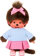 Monchhichi Mončiči Mädchen mit Rock und Turnschuhen 20cm
