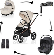 Kolica Move Cross 5X + autosjedalica Baby-Safe Core + baza Baby-Safe Core, Quartz Beige