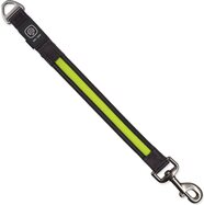 Vodítko Dog Fantasy USB LED nylonové prepínacie svietiace zelené 2,5x39cm