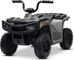 Licencovaná elektrická štvorkolka Arctic Cat 12V so zadným pohonom, sivá, LED svetlá, Líti
