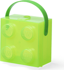 LEGO box s rukoväťou - priesvitná zelená