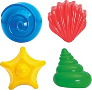 Formičky na piesok mušličky 7-9cm 4ks