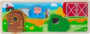 Bigjigs Toys Senzorické puzzle farma