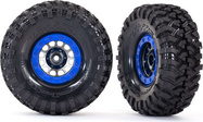 Traxxas kolo 1.9", disk Method 105 čierny chróm, pneu Canyon Trail (pár)