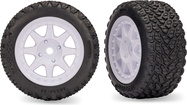 Traxxas Rad, Felge 8-Speichen, Reifen Rally, vorne (2)