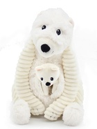PTIPOTOS Plüsch-Eisbär Grobidou - Mama mit Baby