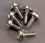 Traxxas кръстата винт 3x8mm глава с яка цинк. (6)