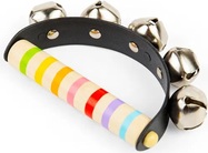 Bigjigs Toys Rolničky s drevenou rukoväťou