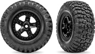 Traxxas Rad 2.2/3.0", Felge SCT schwarz, Reifen BFGoodrich (2) (2WD vorne)