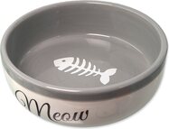 Miska Magic Cat keramická biela/šedá Meow 13,4x4cm 170ml