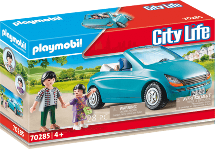 Playmobil City Life 70285 Papa und Kind mit Cabrio 