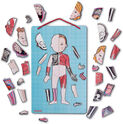 Janod Corpul uman magnetic Bodymagnet puzzle cu tablă de agățat