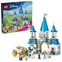 LEGO® Disney 43275 Castelul și trăsura cu cai a Cenușăresei