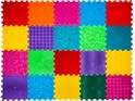 Ortek Masážna ortopedická podložka Puzzle "Mix" 20 prvkov