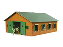 Kids Globe Farming stáj pro koně dřevěná 72x60x30cm 1:24 v krabičce