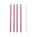 Cannucce in silicone 4 pezzi, Old Pink