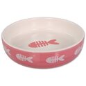Bol Magic Cat en céramique avec motif poisson rose 13x4cm 260ml