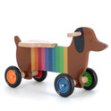 Vilac Trottinette en bois Chien coloré