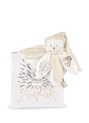 Doudou Geschenkset Plüsch-Schmusetuch Bärchen mit Mütze 25 cm beige
