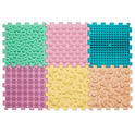 Ortek Saltea de masaj Puzzle Mix Pastel 6 elemente