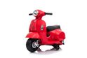 Elektrická motorka Vespa GTS, červená, s pomocnými kolesami, Licencované, 6V Batéria, 30W