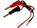 Câble de charge avec fiches banane - 2mm (F+)(M-)