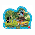 Dino KRTKO ZO ŽLTÝM AUTOM 25 kontura Puzzle