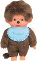 Monchhichi Mončiči chlapec so svetlomodrým podbradníkom 20 cm