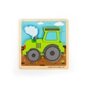 Bigjigs Toys Vkládací puzzle Traktor