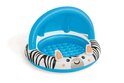 Bestway Piscine gonflable avec auvent zèbre, 97x66 cm