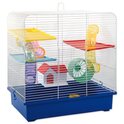 Cage Small Animals CH5 blanc et bleu 49x32,5x52,5cm