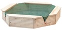 AUSGEPACKTES PRODUKT Sandkasten WOODY 10303 hölzern natur