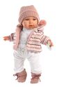 Llorens 42406 BABY JULIA - realistická bábika so zvukmi a mäkkým látkovým telom - 42 cm