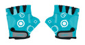 Globber-Handschuhe – Blaugrüne Formen
