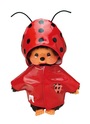 Monchhichi Mončiči Junge im Marienkäfer-Regenmantel 20cm