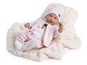 Guca 10219 LUCIA – realistische Babypuppe mit Geräuschen und weichem Stoffkörper – 46 cm