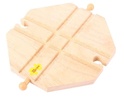 Bigjigs Rail Attraversamento di un binario ferroviario in legno