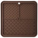 Tapis de léchage Epic Pet Lick&amp;Snack carré marron 20x20cm