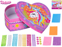Unicorn set - pegar piedras de colores en la joyero 13x12,5cm
