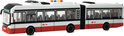 CITY SERVICE CAR - 1:16 Съчленен автобус - червен с маховик със звуци