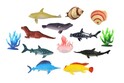 Animaux marins avec accessoires en plastique 13 pièces