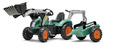 Falk Tractor de Pedales 1054Y Farm Lander con cargador, excavadora y remolque