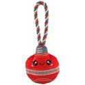 Dog Fantasy Winter Tale Spielzeug Weihnachtsdekoration mit Quietscher, rot 30cm