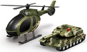 CITY SERVICE CAR - 1:14 Vojenský set vrtuľník + tank