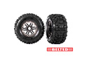 Cerchi Traxxas 2.9/3.8", disco cromato nero, pneumatici Sledgehammer All-Terrain cinturati (2)