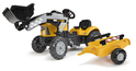 Falk Tractor de Pedales 2035M SuperBuilder con cargador y remolque