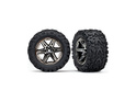 Traxxas Laufrad 2.8", RXT Disc schwarz verchromt, Talon Extreme Bereifung (Paar)