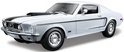 Maisto - 1968 Ford Mustang GT Cobra Jet, biely, 1:18